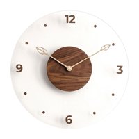 Magideal - Reloj De Pared Sin Tictac, Reloj De Pared Grande Con Números Arábigos, De Cristal Hd, Simple Para Niños, Hogar, Oficina, , Sala De ,