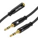 thumbnail image 1 of Cable divisor de auriculares SOLMIMI de 3,5 mm hembra a doble TRS de 3,5 mm, 1 of 7