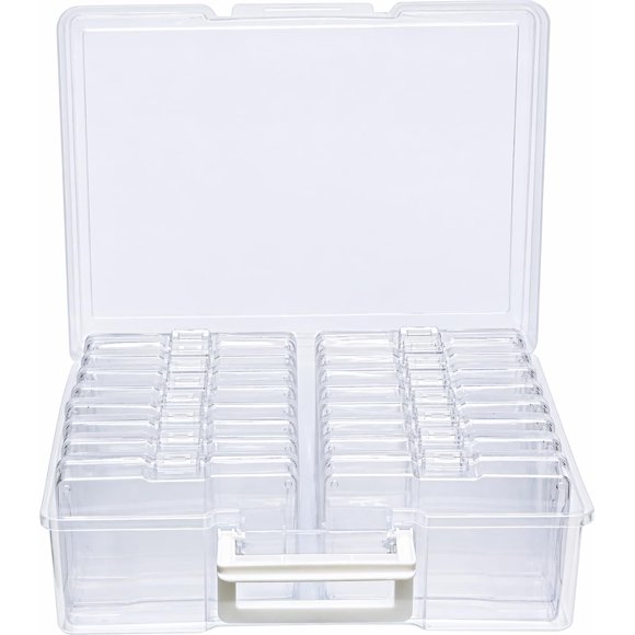 Caja de almacenamiento 4E's Novelty 16 unidades transparentes para fotos 4x6