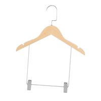 Magideal - Perchas De Madera Para Trajes, Pantalones, Perchas Para Pantalones Con Clips Para Chaqueta, Pantalón, Camisa, Trajes, Vestido, Armario, Organizador De Para Niños