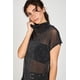 thumbnail image 3 of Polera Mesh Brillos Amparo ATR by Eclipse plateado XL, 3 of 4