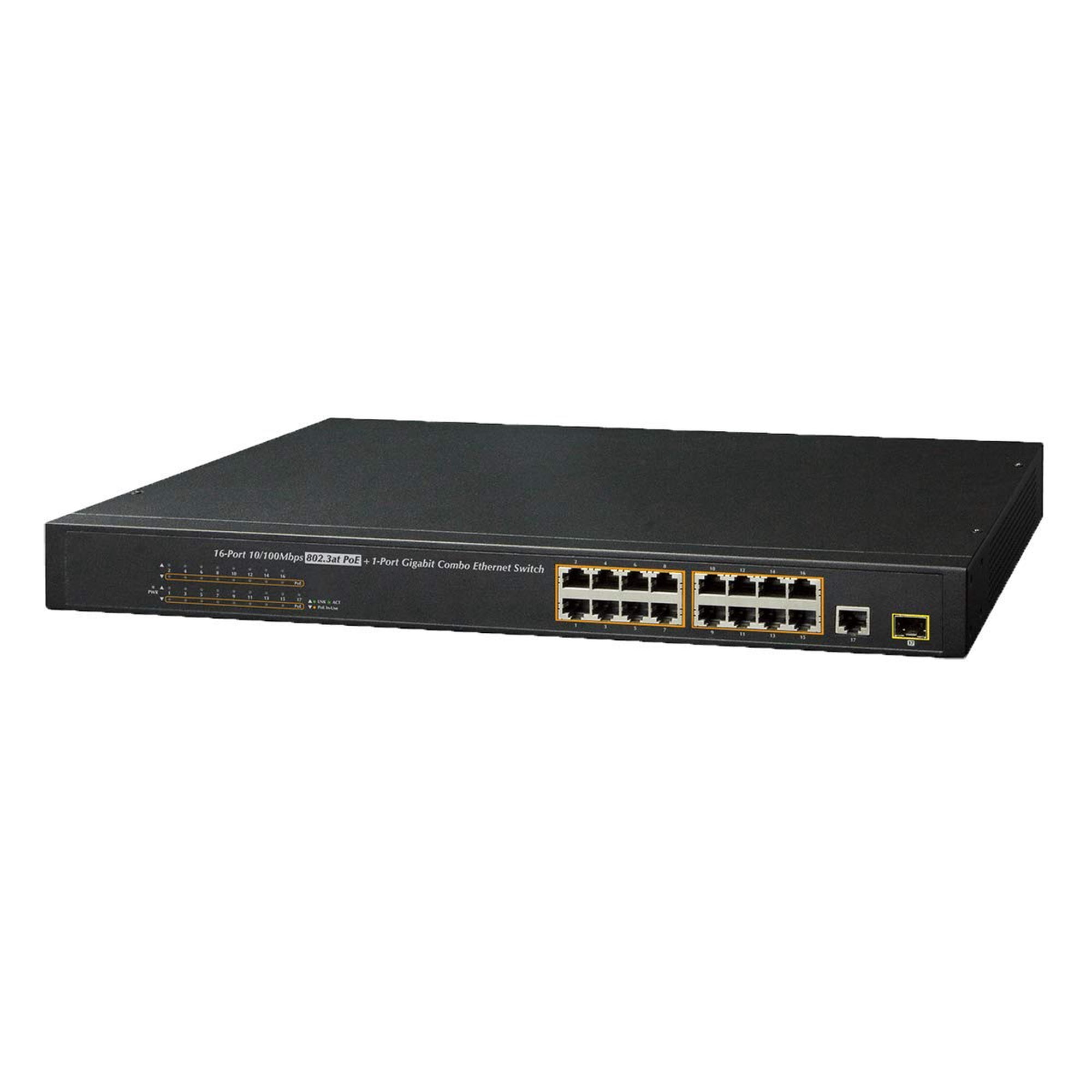 Switch Poe+ Lorex De 16 Puertos Para Sistemas De Cámaras De Seguridad Ip