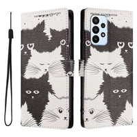 Foxdock Funda Tipo Cartera Para Samsung Galaxy A23 Con Soporte Y Correa – Diseño De Patrones Lindos