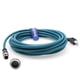 thumbnail image 1 of Cable Ethernet Eonvic 5 m Azul Cat‑6 Gigabit M12 a RJ45, 1 of 5