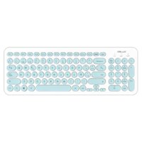 Dblue - Teclado Usb Ultra Delgado 96 Teclas Redondas Celestes