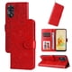 thumbnail image 5 of Funda tipo cartera FOXDOCK para OPPO Reno 8T 4G , diseño girasol en relieve, cuero PU, cierre magnético, soporte y tarjetero, 5 of 5