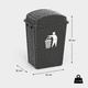 thumbnail image 2 of Basurero 30 Lts Tapa Vaiven - Rojo Mod 30V, 2 of 2