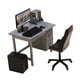 thumbnail image 5 of Muebles Para Casa De Muñecas, Accesorios De Escenografía, Conjunto De Muebles De Oficina, Decoración Para Casa De Muñecas, Escritorio Gris, 5 of 5