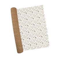 Bothyi - Adorno De Malla De Red Jacquard Con Diseño Floral Para Regalo De San Valentín, Cumpleaños, Color Café