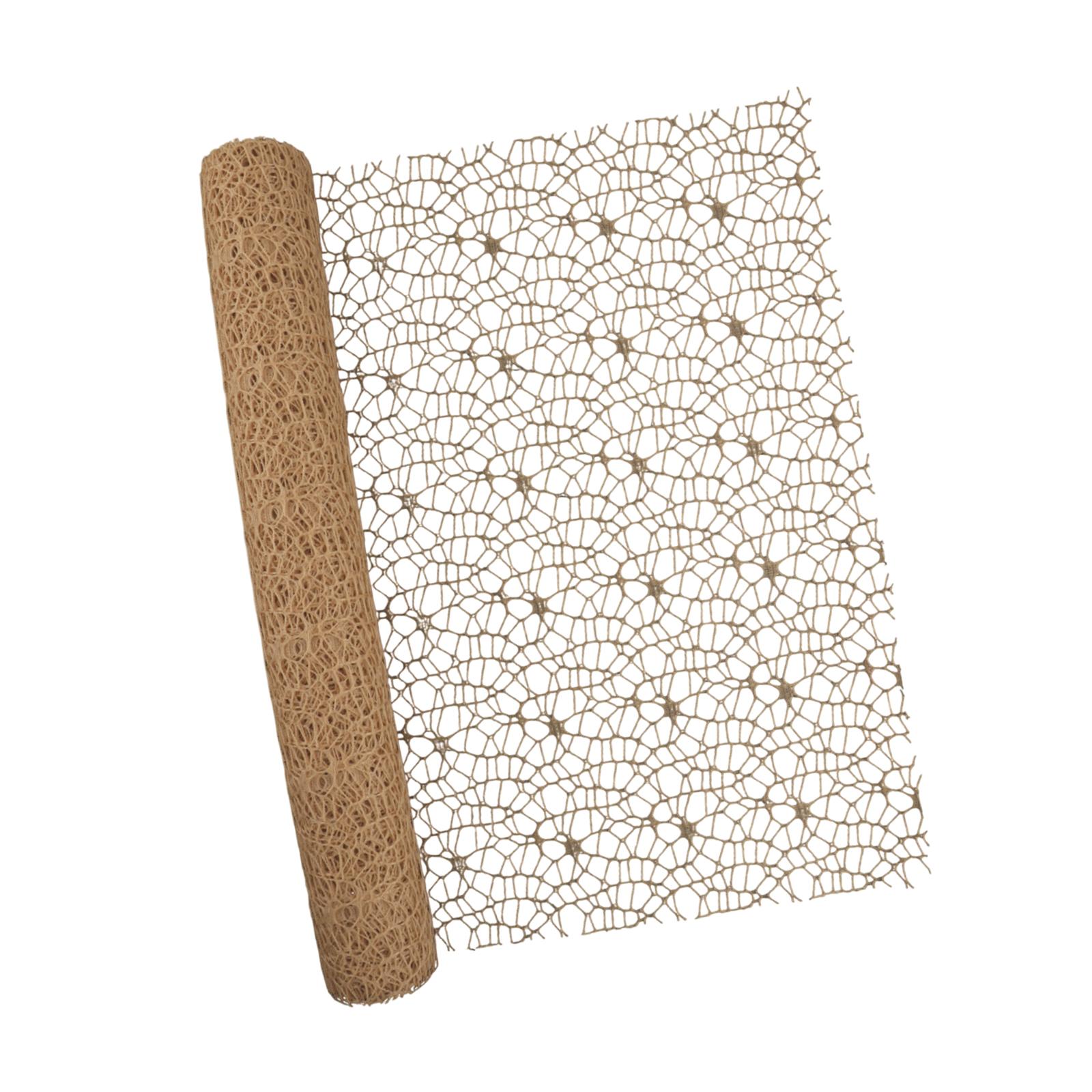 Bothyi - Adorno De Malla De Red Jacquard Con Diseño Floral Para Regalo De San Valentín, Cumpleaños, Color Café