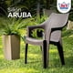 thumbnail image 4 of Set Terraza 4 Sillas Rattan con Brazos Reyplast Aruba Color Café, 4 of 8