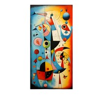 Genérico - Cuadro Abstracto Miro 20X40 Cm