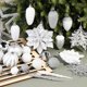 thumbnail image 3 of Set de adornos de bolas navideñas ShareConn, 106 piezas, blanco y plateado, 3 of 6