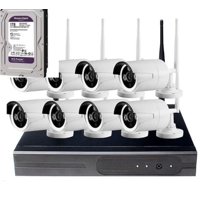 Artihogar - Kit Cctv 8 Cámaras Seguridad Inalambricas 2 Mp + Disco Duro 1 Terabyte Instalado