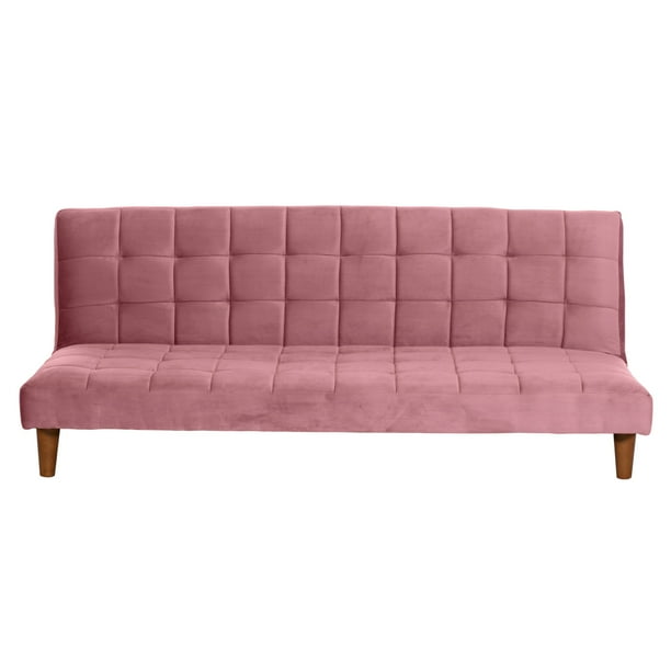 Futon Turin Tela Velvet Palo Rosa