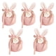 thumbnail image 4 of Bowknot Easter Bunny Cute Gift, W / Cards & Pearls Bunny Ears Egg Basket Jewelry Organizer Treat Bags Velvet Candy Bag para cumpleaños Pascua Rosa, 4 of 5