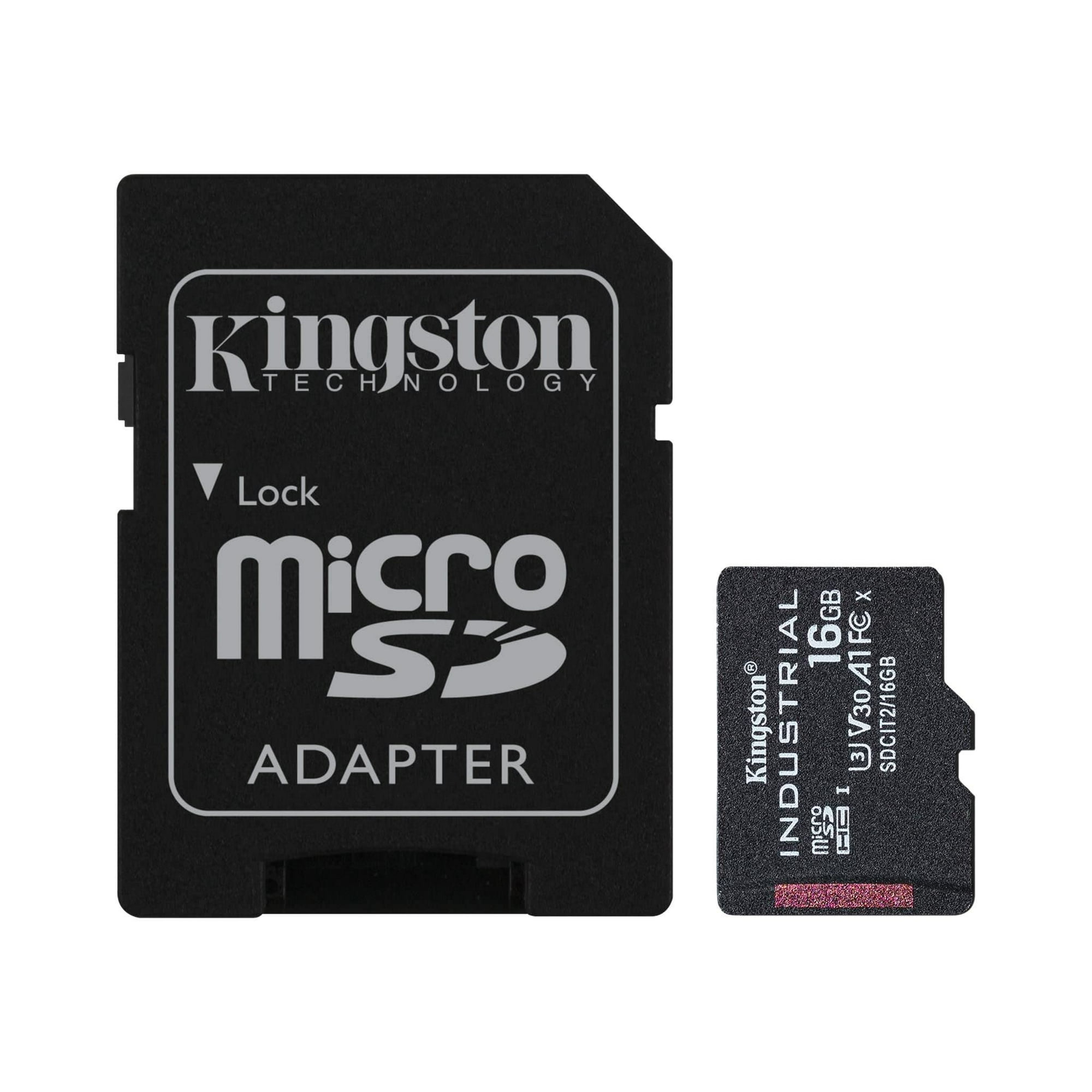 Tarjeta De Memoria Kingston Industrial 16gb Microsdhc C10 A1 Pslc