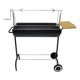 thumbnail image 3 of Parrilla Tambor a Carbon 110x44 cm con Asador Giratorio Ruedas y Tabla Lateral, 3 of 4
