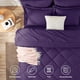 thumbnail image 2 of Juego de edredón Bed in a Bag CozyLux King de 7 piezas, color morado, 2 of 9