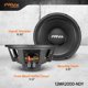 thumbnail image 4 of Altavoz PRV AUDIO 30 cm 2000 W 8 Ω 98 dB 4" Bobina, 4 of 7
