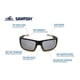 thumbnail image 2 of Gafas de seguridad Bullhead Safety Sawfish, antivaho, con espejo plateado, 2 of 6