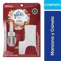 Desodorante Ambiental Eléctrico Kit Aceite Natural Manzana Canela Blister 21 Ml Glade