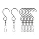thumbnail image 5 of 10x Clips De Ganchos Giratorios En Forma De S Para Colgar Flores De Viento De Jardín/macetas, 5 of 5