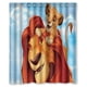 thumbnail image 1 of Cortina de ducha de El Rey León, juego de cortina de baño con ganchos, tamaño 60 x 72 pulgadas, 1 of 3