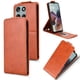 thumbnail image 1 of Funda tipo folio para Motorola Moto G56 5G con soporte magnético y protección para la cámara Marrón, 1 of 6
