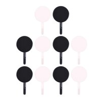 Bothyi - Ganchos Autoadhesivos De 10 Piezas, Ganchos De Pared Adhesivos Impermeables, Blanco Y Negro