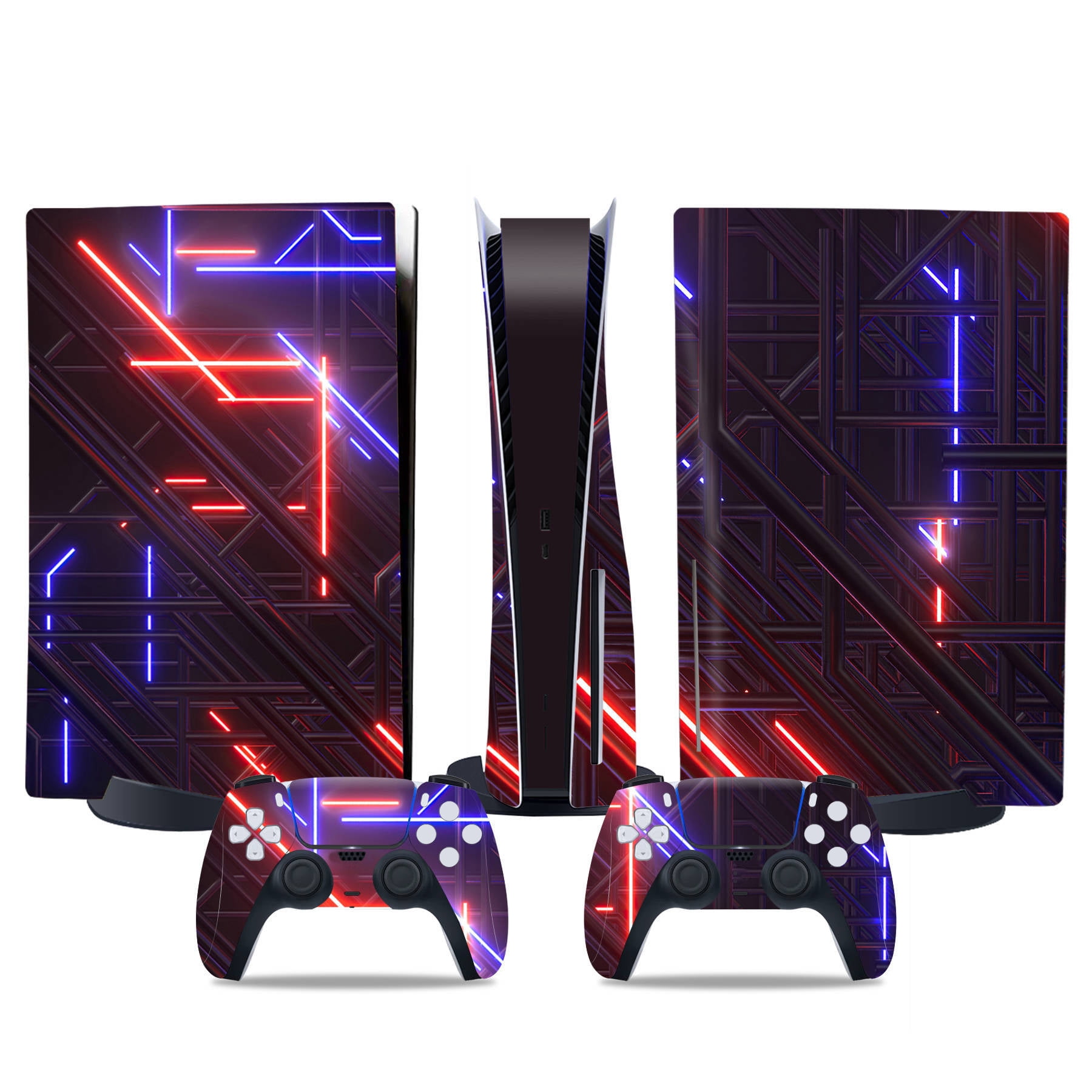 Genérico - Cubiertas De Pegatinas Para Consola Y Controlador De Juego Para Ps5 Edición Disco - Accesorios Protectores De Reemplazo Diy