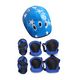 thumbnail image 3 of Casco Bicicleta Rodilleras Infantil Niños Anticaída Azul, 3 of 4