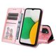 thumbnail image 3 of Funda tipo cartera FOXDOCK para Samsung Galaxy A03 , diseño girasol en relieve, cuero PU, cierre magnético, soporte y tarjetero, 3 of 5