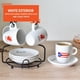 thumbnail image 4 of Juego de tazas y platillos para espresso IMUSA Boricua, 90 ml, 8 piezas con estante, 4 of 8