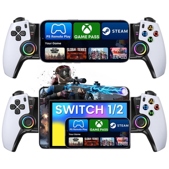 Controlador de juegos móvil KICKDOT MC50 Bluetooth RGB Turbo