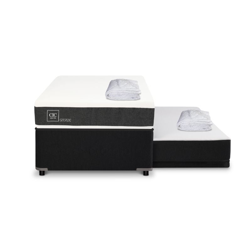 Cic - Diván New Ortopedic Black 1.5 Plaza Base Normal