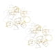 thumbnail image 3 of 72 Piezas De Plata Y Oro Pendientes Geométricos Simples De Moda Para Encontrar Encantos Artesanales, 3 of 5