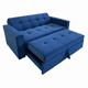 thumbnail image 3 of Sofa Cama Novus Tres Posiciones Azul Felpa, 3 of 3