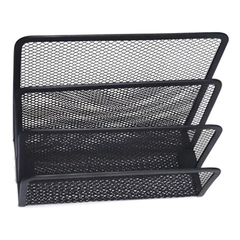 Genérico - Organizador De Escritorio Rejilla Negro