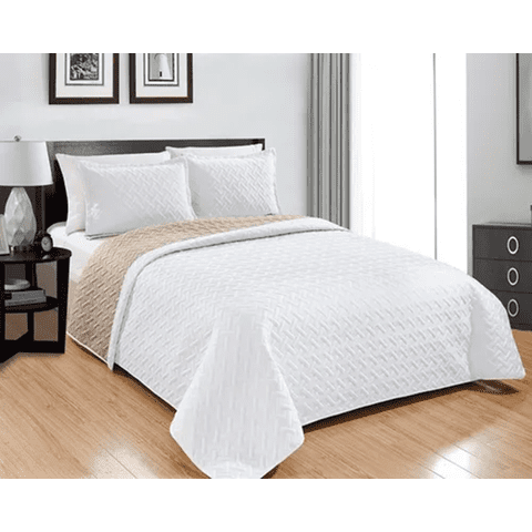 Genérico - Cubrecama Reversible Ultrasónico 2 Plazas