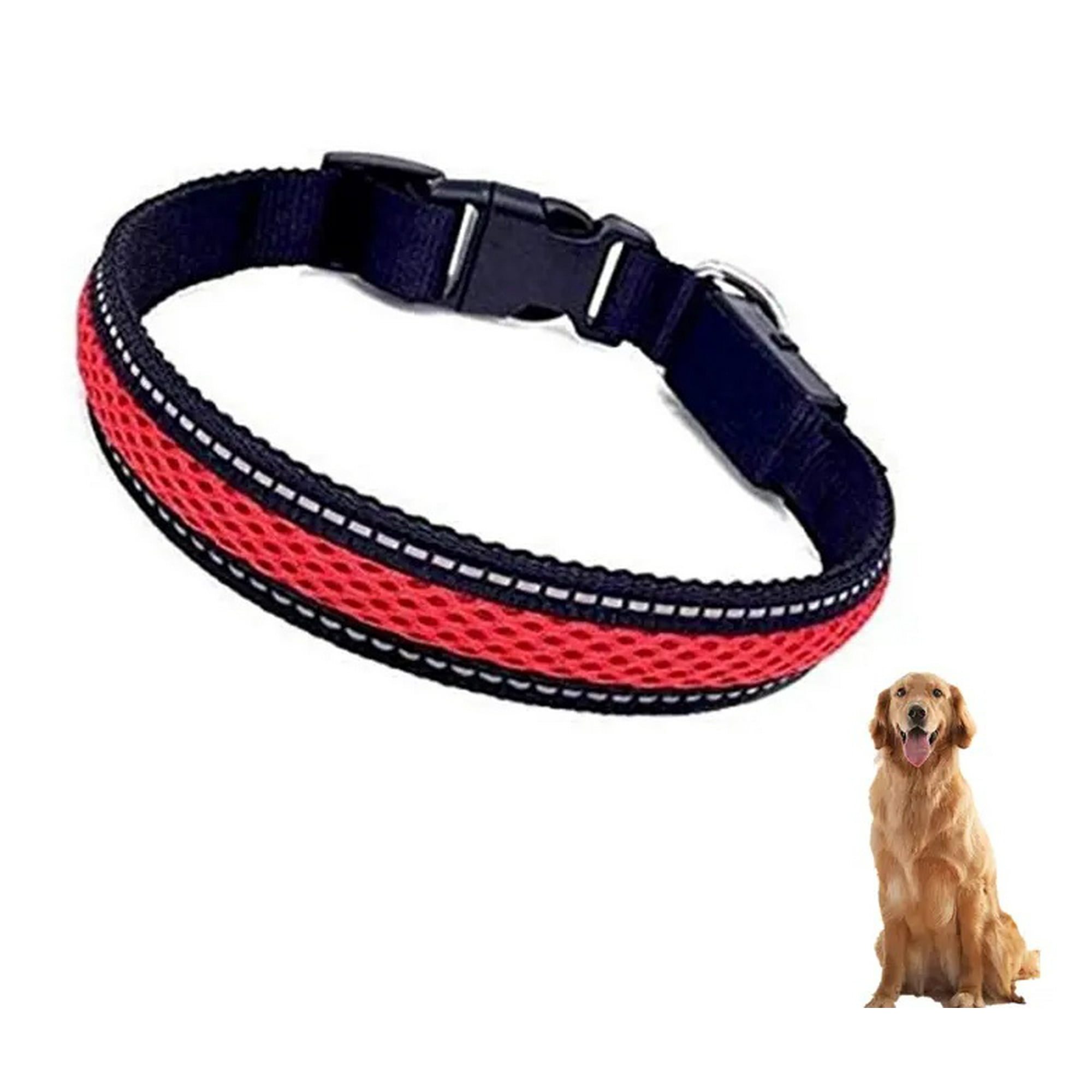 Genérico - Collar Luz Led 3 Modos Luz Carga Usb Perros Gatos Talla S