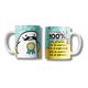 thumbnail image 2 of Taza Día del Trabajo Divertida - “En el Trabajo Doy el 100%” D10, 2 of 3