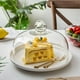thumbnail image 5 of Tapa de vidrio para pastel, tapa para alimentos, tapa para pastel, tapa de vidrio, sin plomo, de grado alimenticio, transparente, a prueba de polvo, para huevos, 5 of 5