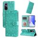 thumbnail image 3 of Funda tipo cartera FOXDOCK para Huawei Nova 9 , diseño girasol en relieve, cuero PU, cierre magnético, soporte y tarjetero, 3 of 5