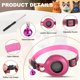 thumbnail image 3 of Collar de Rastreo para Gatos Uxcell, 8.7"-13.4" Collar Reflectante de Rastreo para Gatos con Cierre de Seguridad, Soporte de Cuero para Rastreador y Campana, (2 Piezas, Negro/Rosa Rojo), 3 of 7