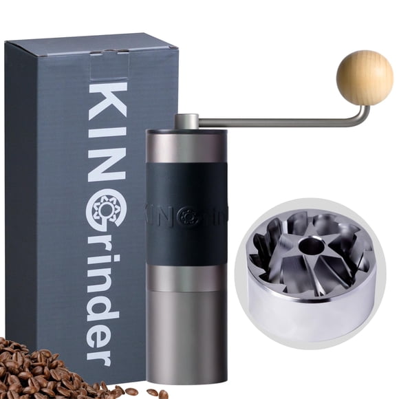 Molino de Café Manual KINGrinder K1 Gris Acero Inoxidable