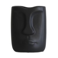 Magideal - Jarrón De Cerámica Con Cara Humana, Adorno, Fácil De Usar, Nórdico, Resistente Al Desgaste, Decoración Artística, Decoración Del Hogar Para Estantes Y 10Cmx13Cm