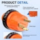 thumbnail image 3 of Adaptador de corriente Nilight 30A RV Twist Lock TT-30P a L5-30R, 3 of 9