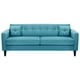 thumbnail image 1 of Sofa New Retro 3CG Felpa 00 Turquesa, 1 of 6