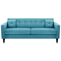 Bodevir - Sofa New Retro 3Cg Felpa 00 Turquesa